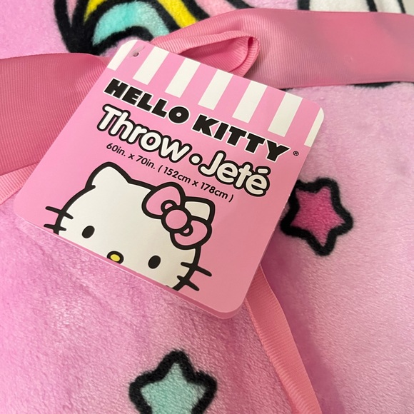 Hello Kitty Throw Blanket Rainbow Stars Ice Cream 🌈🍦60 x 70 NWT Brand New - Picture 6 of 7